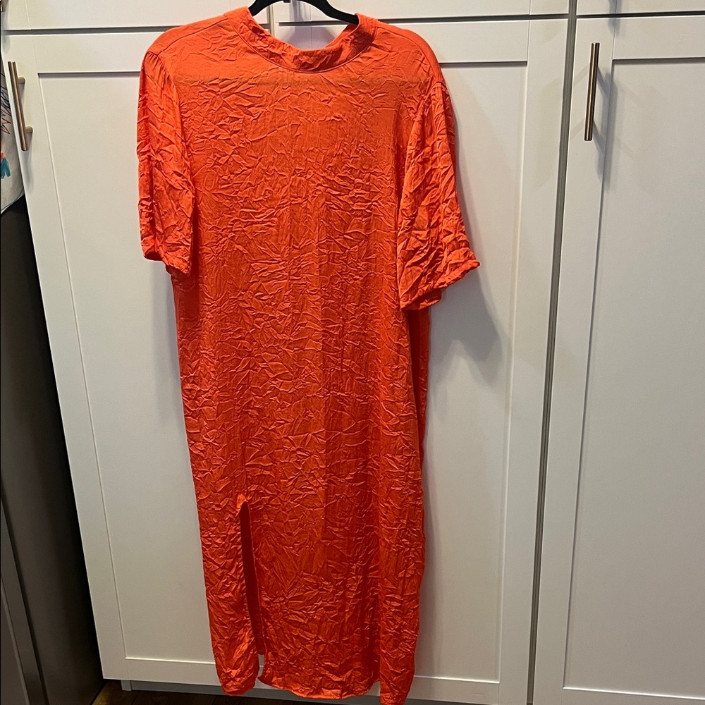 Elegant Orange Maxi Dress